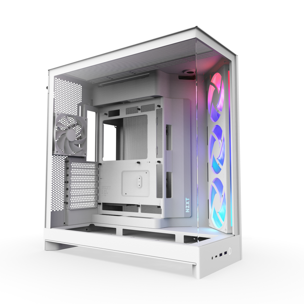 NZXT H9 Air Flow (2025) Large Dual-Chamber White RGB Mid Tower Case