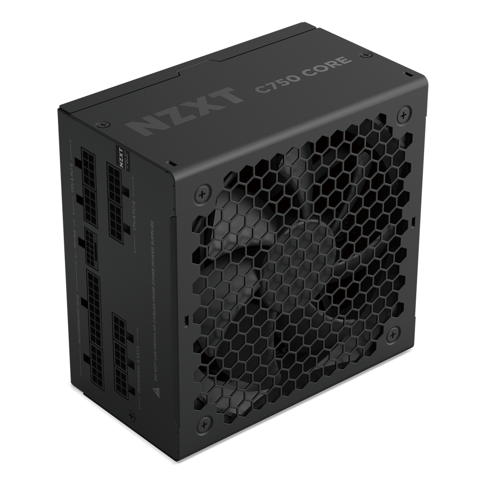 NZXT C Series 80 Plus Bronze 750W non Modular ATX 3.1 Power Supply Black