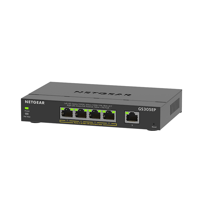Netgear GS305EP Network Switches - Black