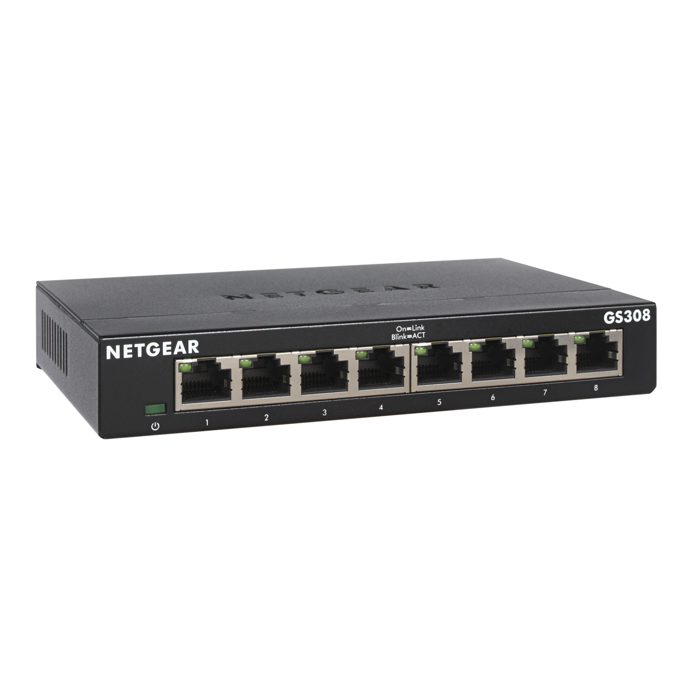 Netgear GS308-300PES Network Switches - Black