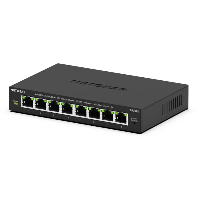 Netgear GS308E Network Switches - Black