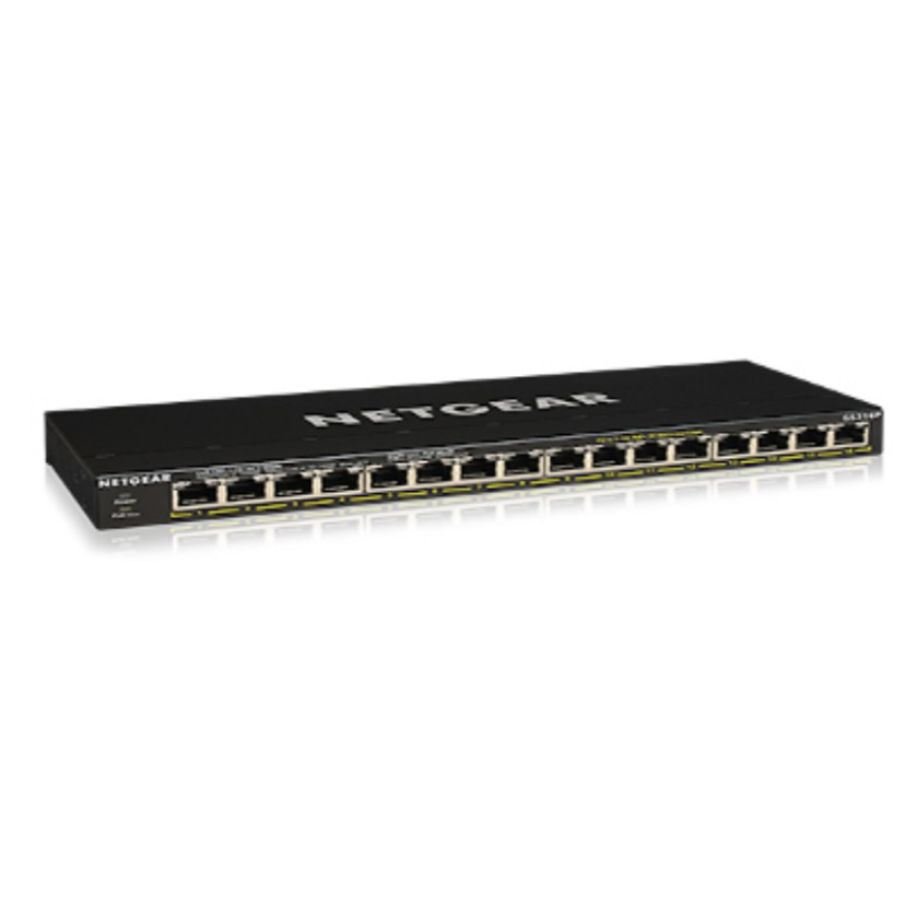 Netgear GS316P Network Switches - Black