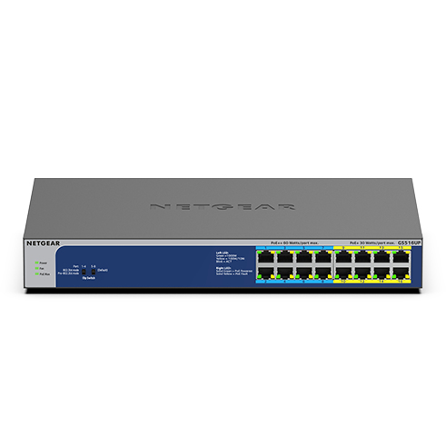 Netgear GS516UP Network Switches - Grey