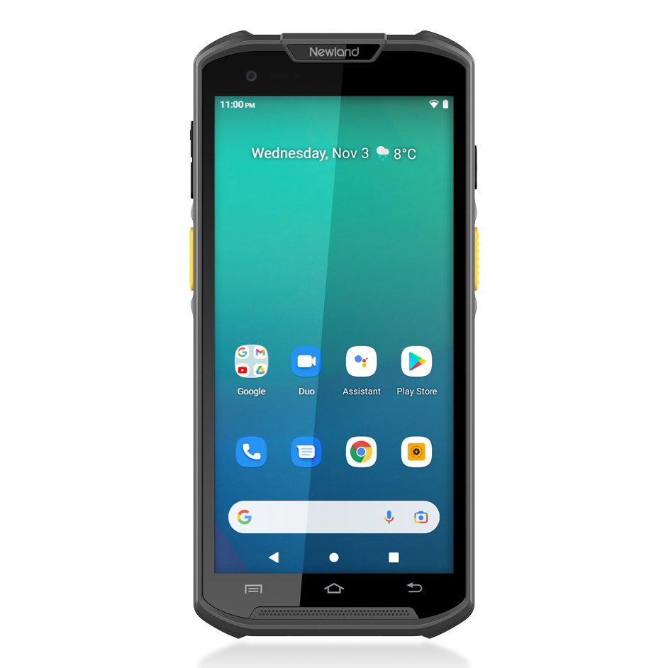 Newland MT93 Standard Plus, CMOS, CM66, 2D, 14 cm (5.5''), GPS, USB-C, BT, Wi-Fi, 4G, NFC, Android, kit, GMS