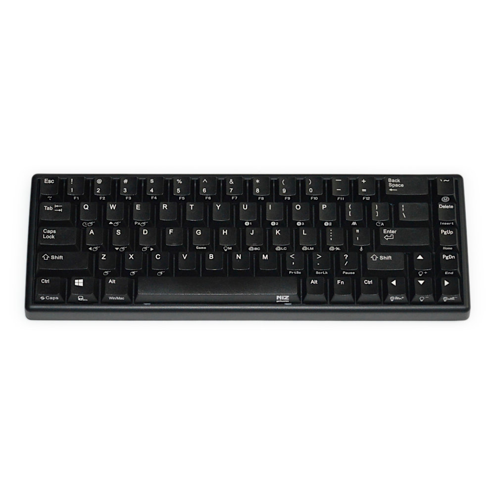 NiZ Keyboard Atom68 Capacitive 35gf Bluetooth RGB Backlit Programmable 60% Keyboard Black
