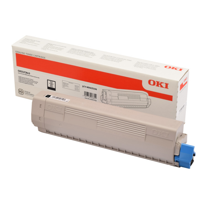 OKI 46443120 Toner-kit black, 10K pages for OKI ES 8433