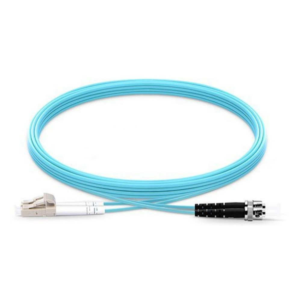 Origin Storage LC-ST OM4 Fibre Patch Cable Multimode Duplex Aqua 3m