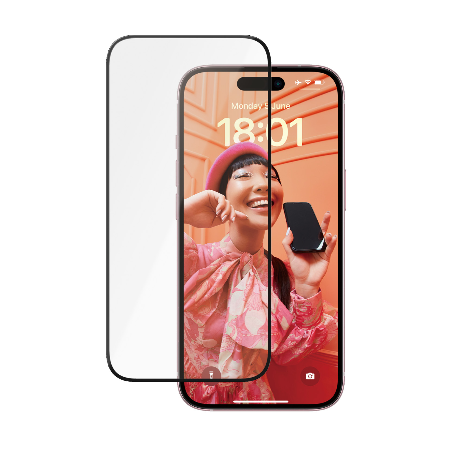 PanzerGlass ® Ceramic Protection for iPhone 15 | Ultra-Wide Fit w. EasyAligner w. EasyAligner