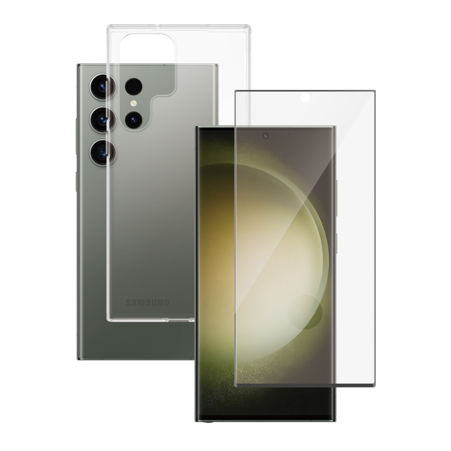 PANZERGLASS 2-in-1 Mobile Phone Screen & Back Protectors - Transparent