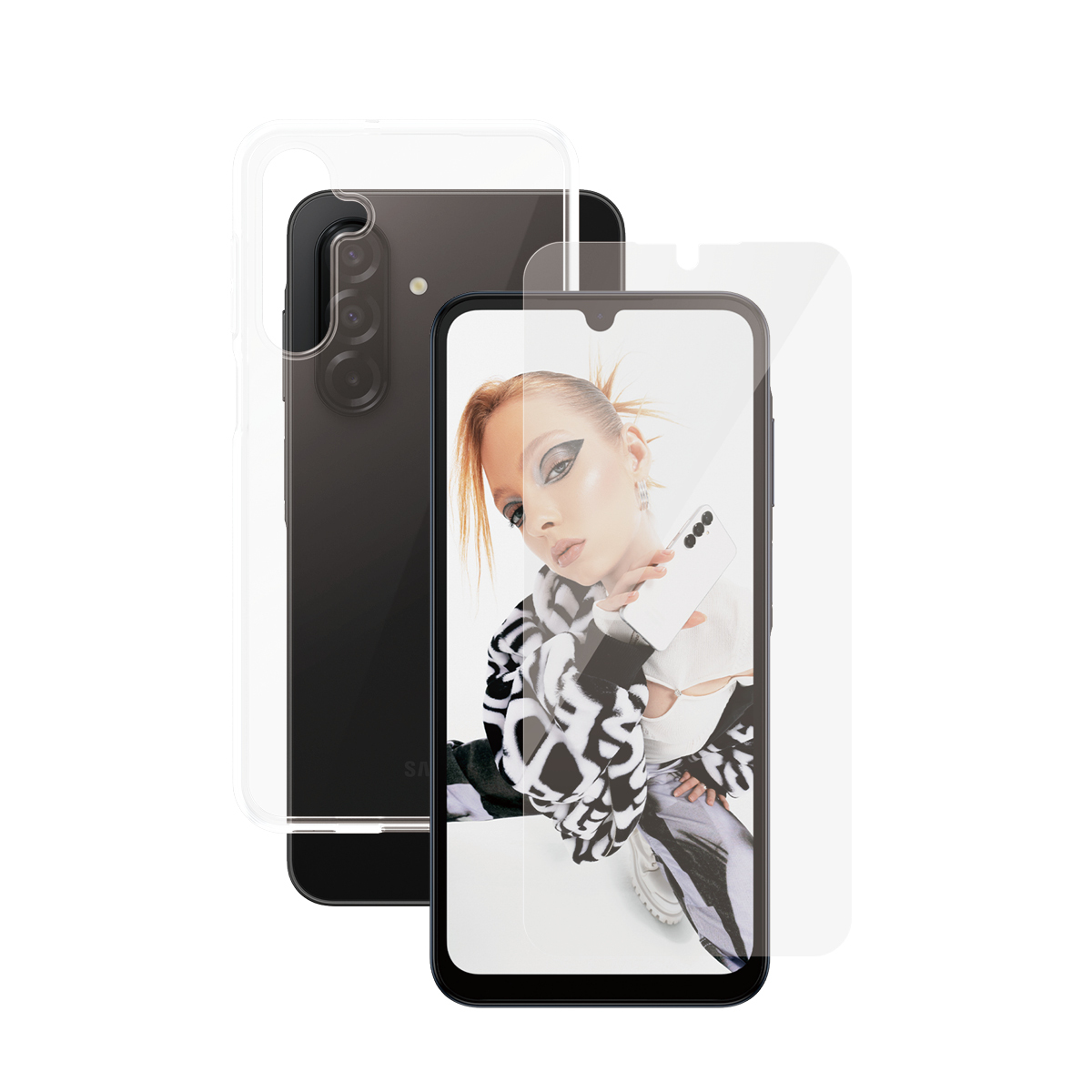 PANZERGLASS 2-in-1 Mobile Phone Screen & Back Protectors - Transparent
