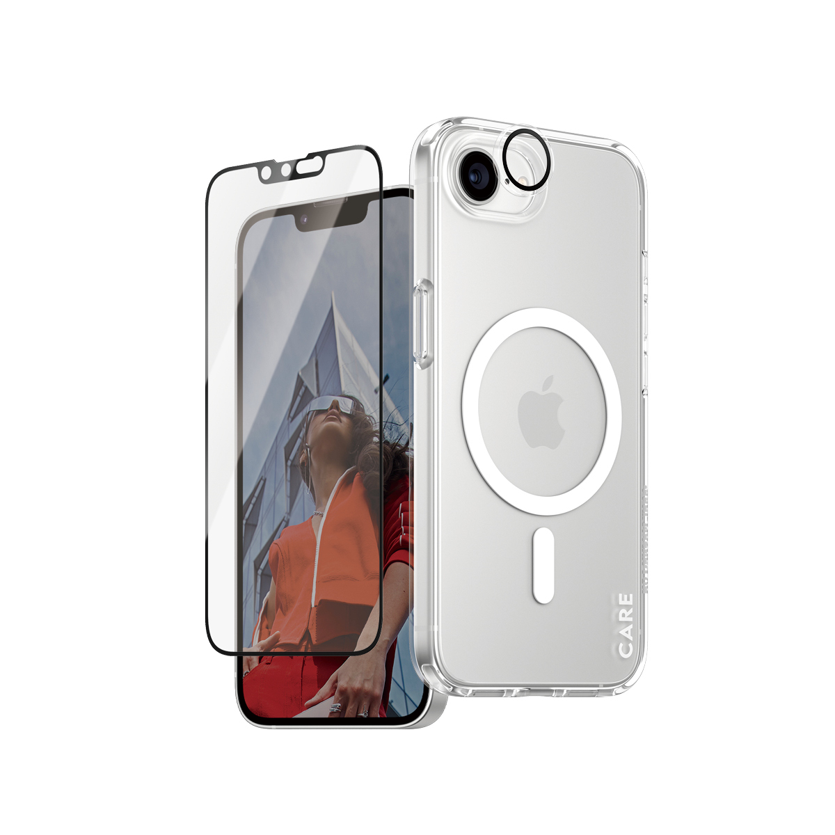 PANZERGLASS 3-in-1 Mobile Phone Screen & Back Protectors - Transparent