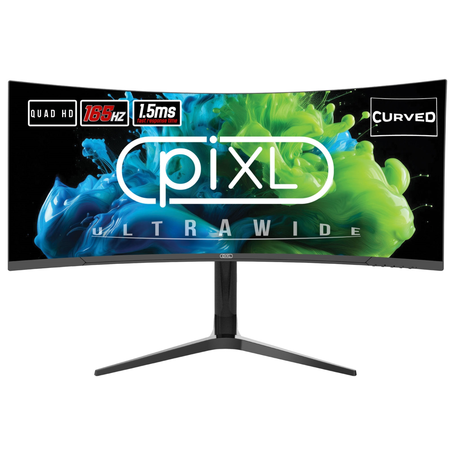 PIXL CM34C7 Gaming Monitors - 34 Inches - Black