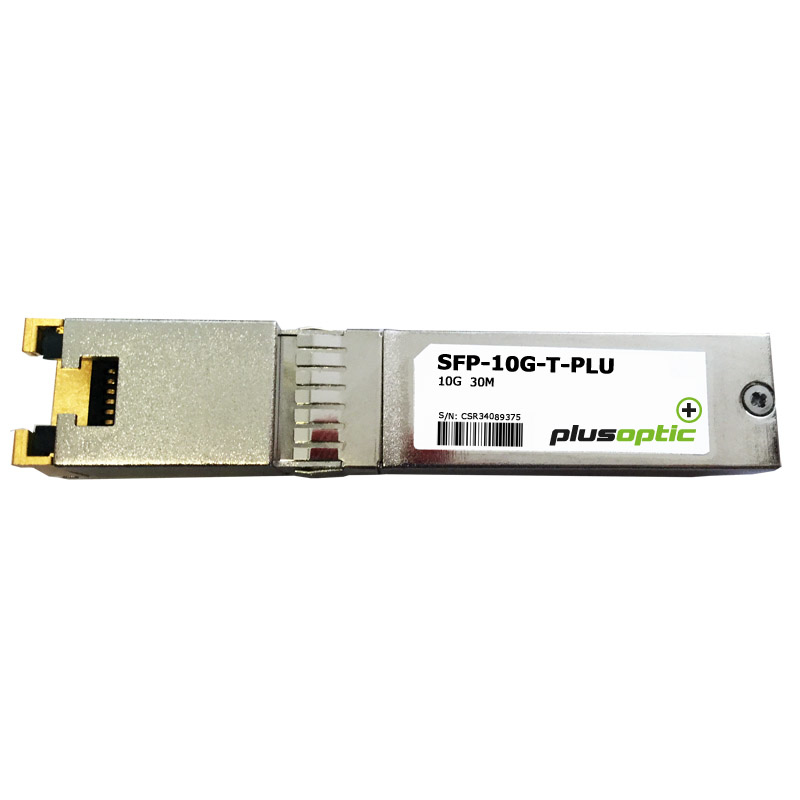 Plusoptic SFP-10G-T-PLU Network Transceiver Modules - Metallic