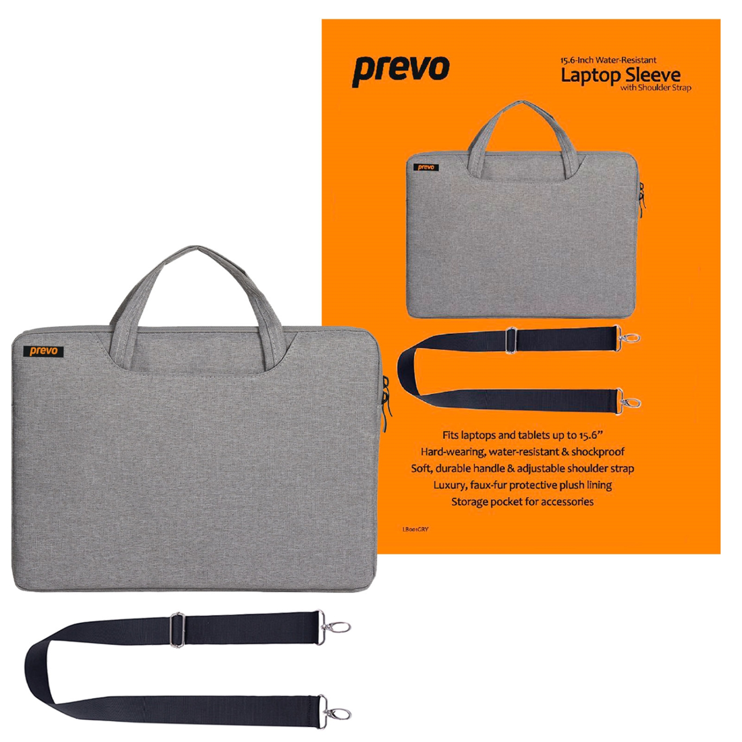 Prevo LB001 Laptop Cases - Grey