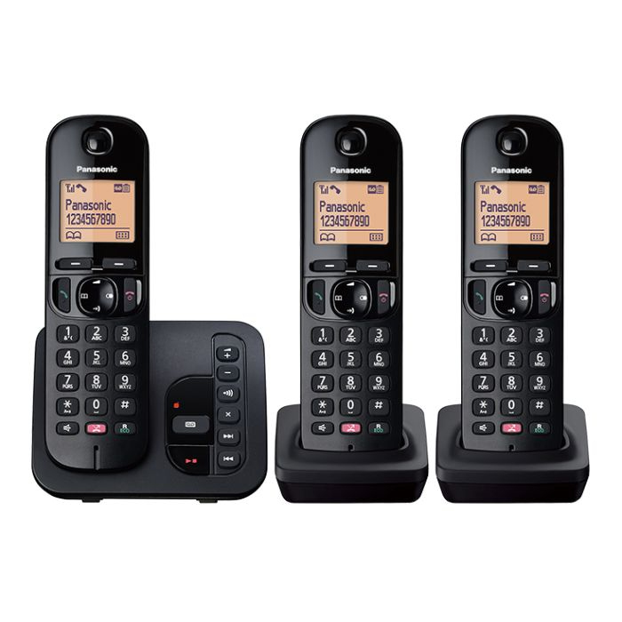 Panasonic KX-TGC263EB Telephones - 1.6 Inches - Black