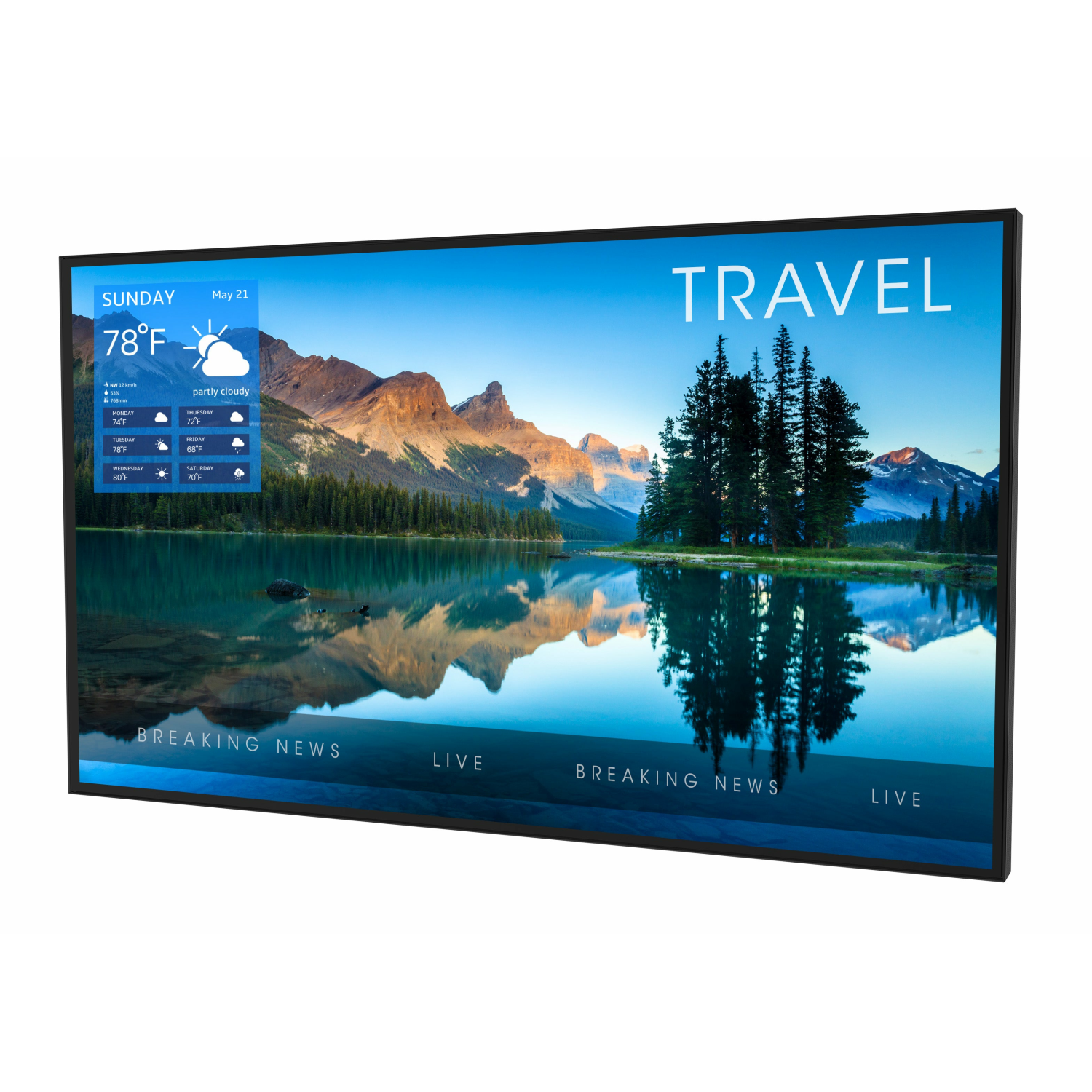 Peerless XHB554-EUK Signage Displays - 55 Inches - Black