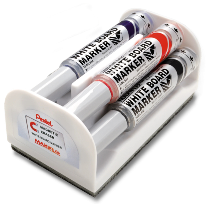 Pentel MAXIFLO WBRD MARKER W/ERASER