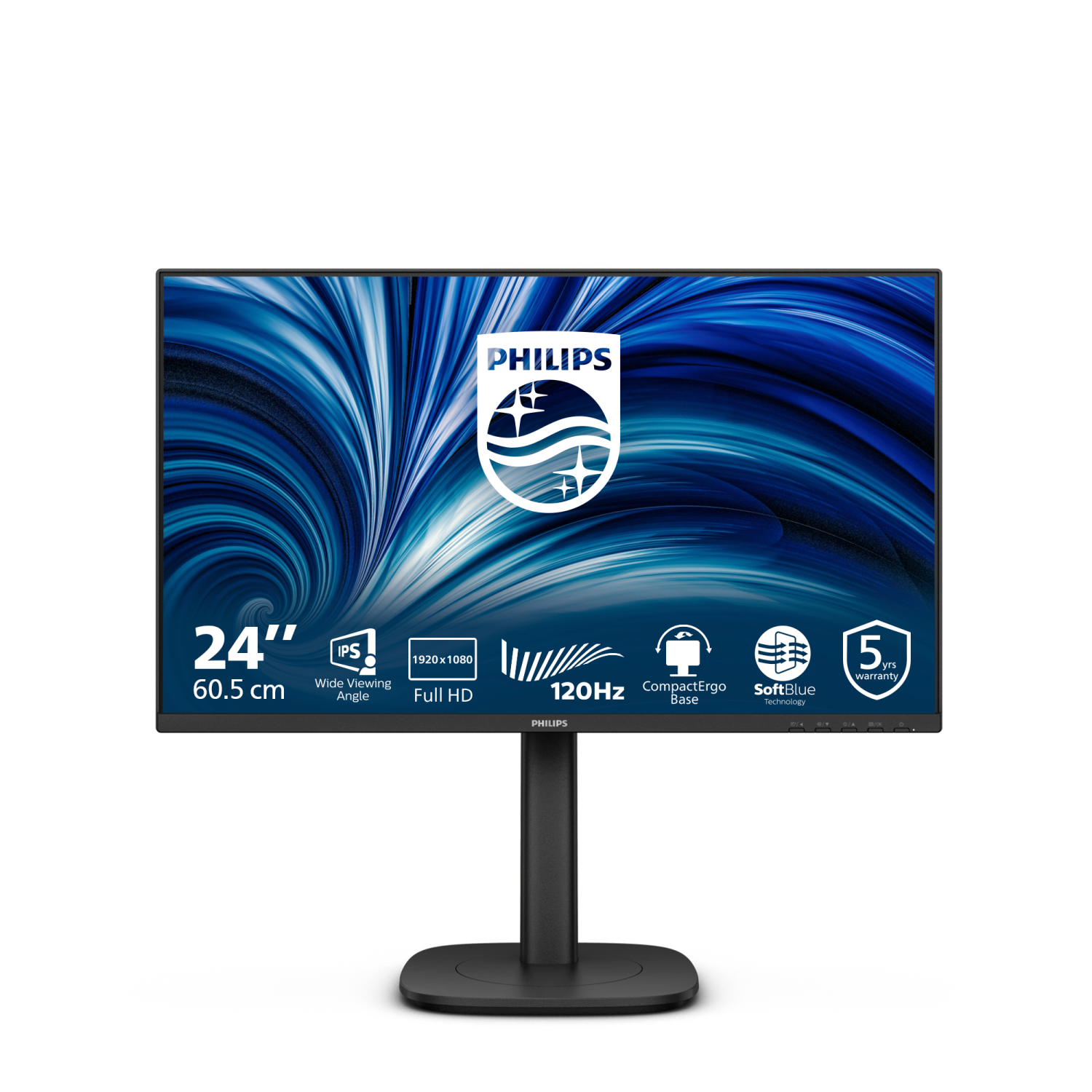Philips 24B2N3200J Computer Monitors - 23.8 Inches - Black