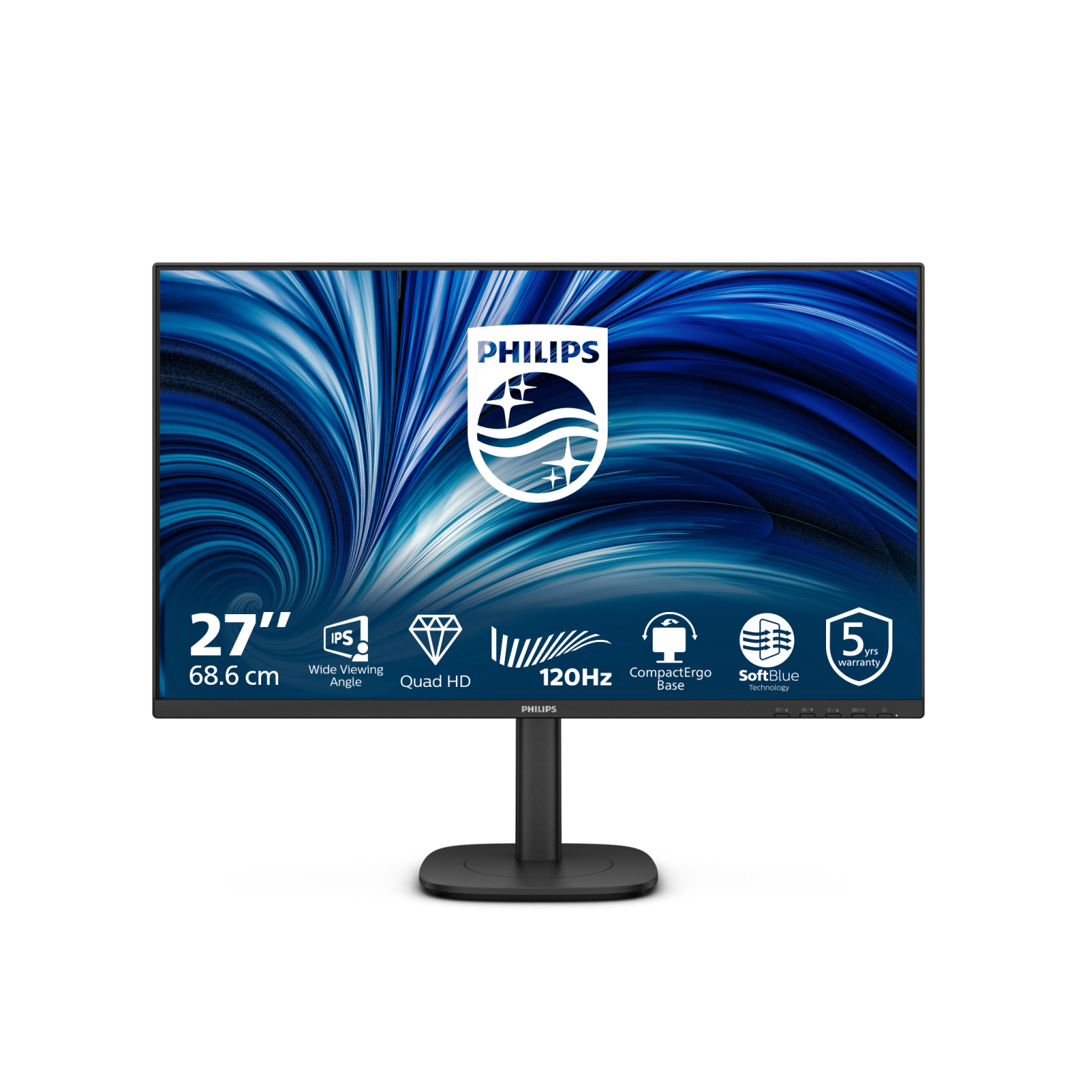 Philips 27B2N3500J Computer Monitors - 27 Inches - Black