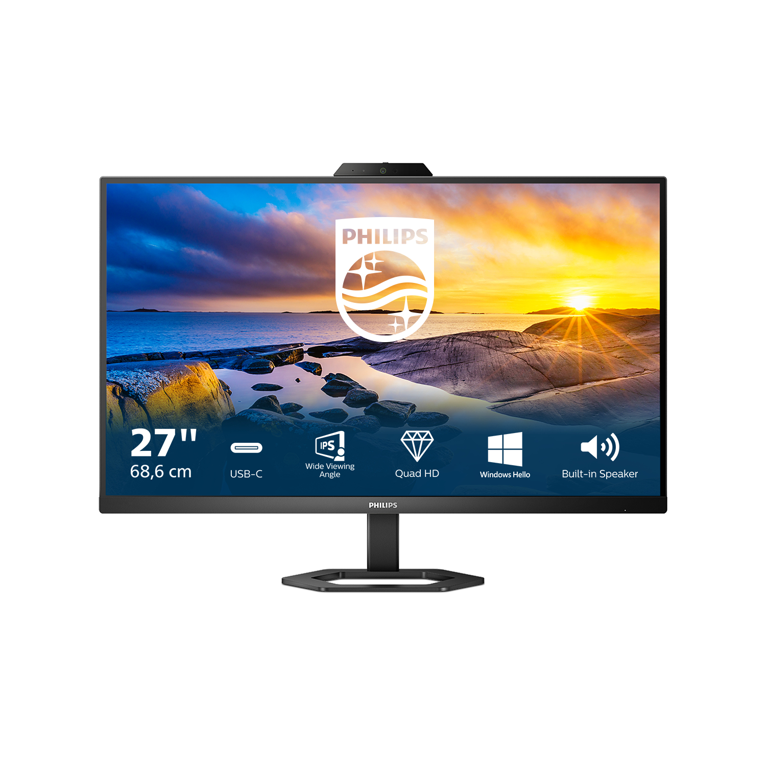 Philips 27E1N5600HE Computer Monitors - 27 Inches - Black