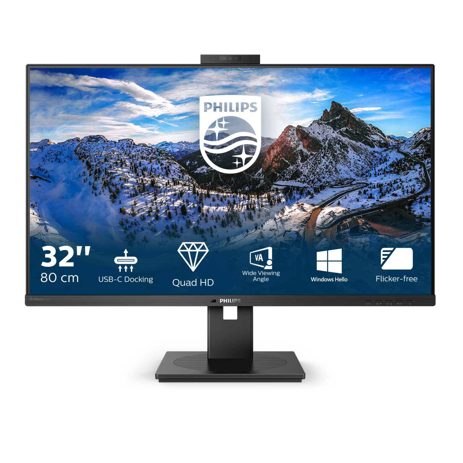 Philips 326P1H Computer Monitors - 31.5 Inches - Black