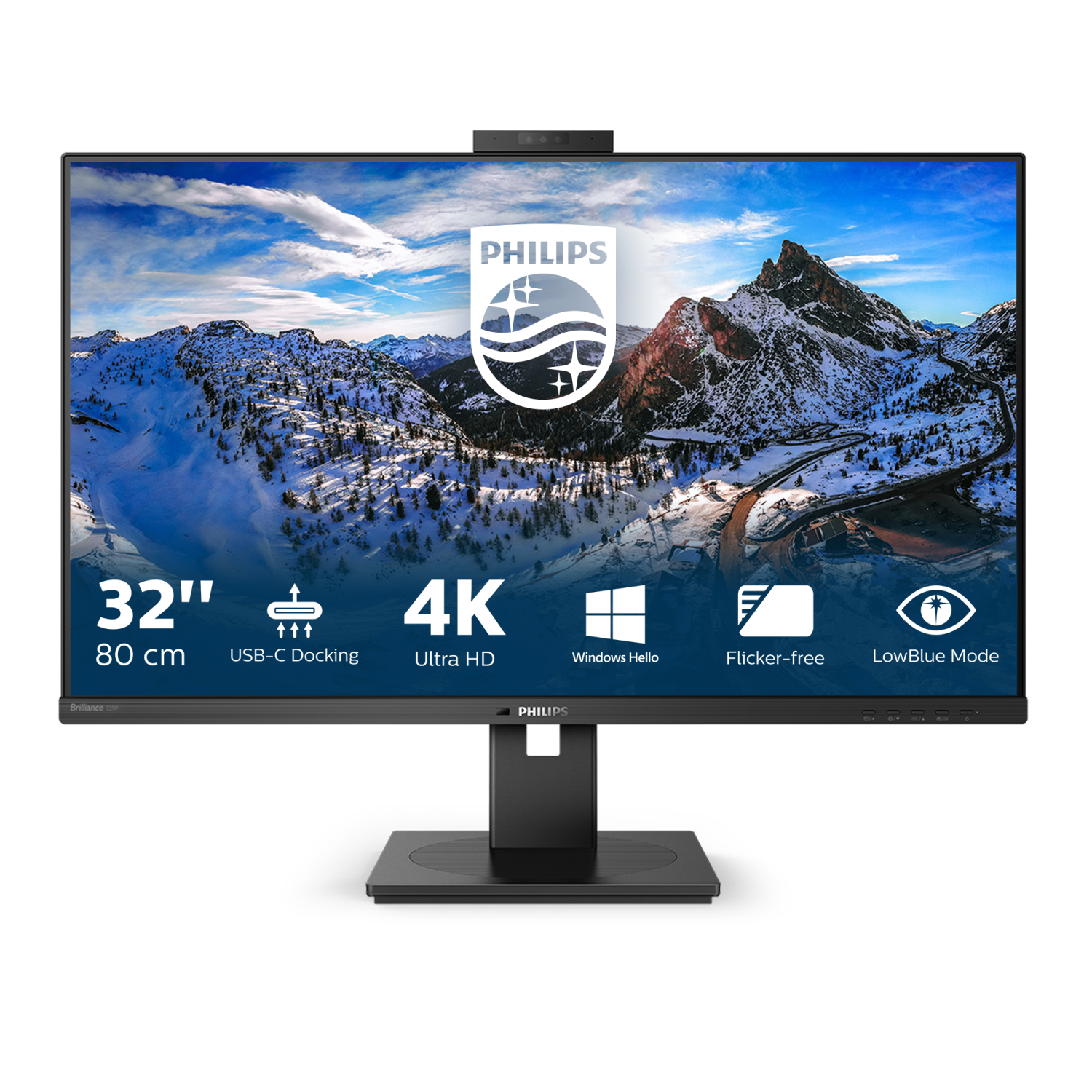 Philips 329P1H Computer Monitors - 31.5 Inches - Black