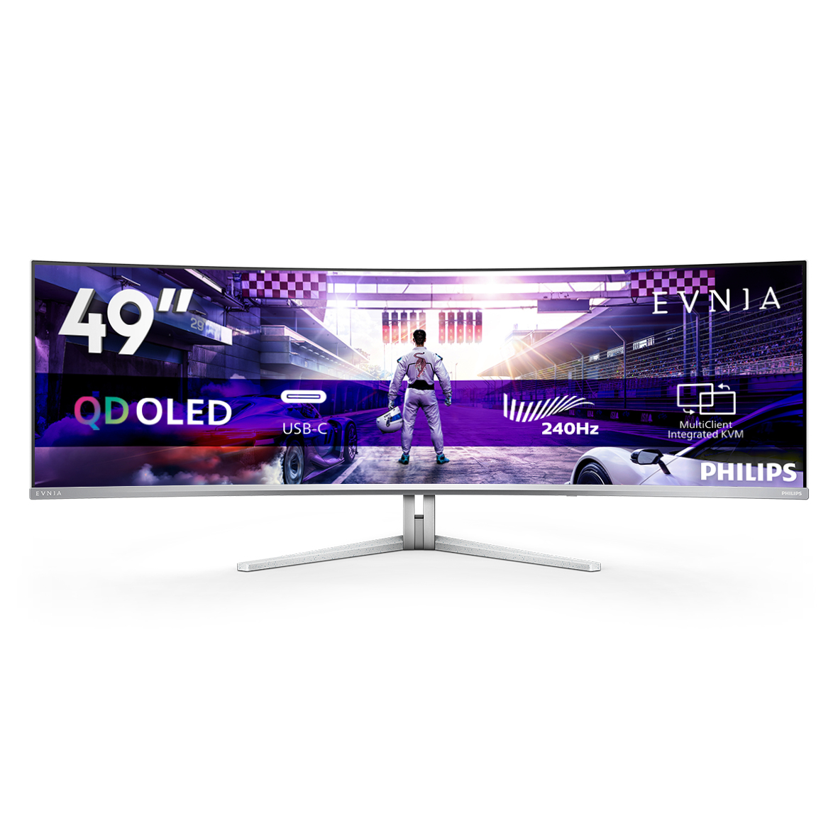 Philips 49M2C8900 Computer Monitors - 48.9 Inches - White