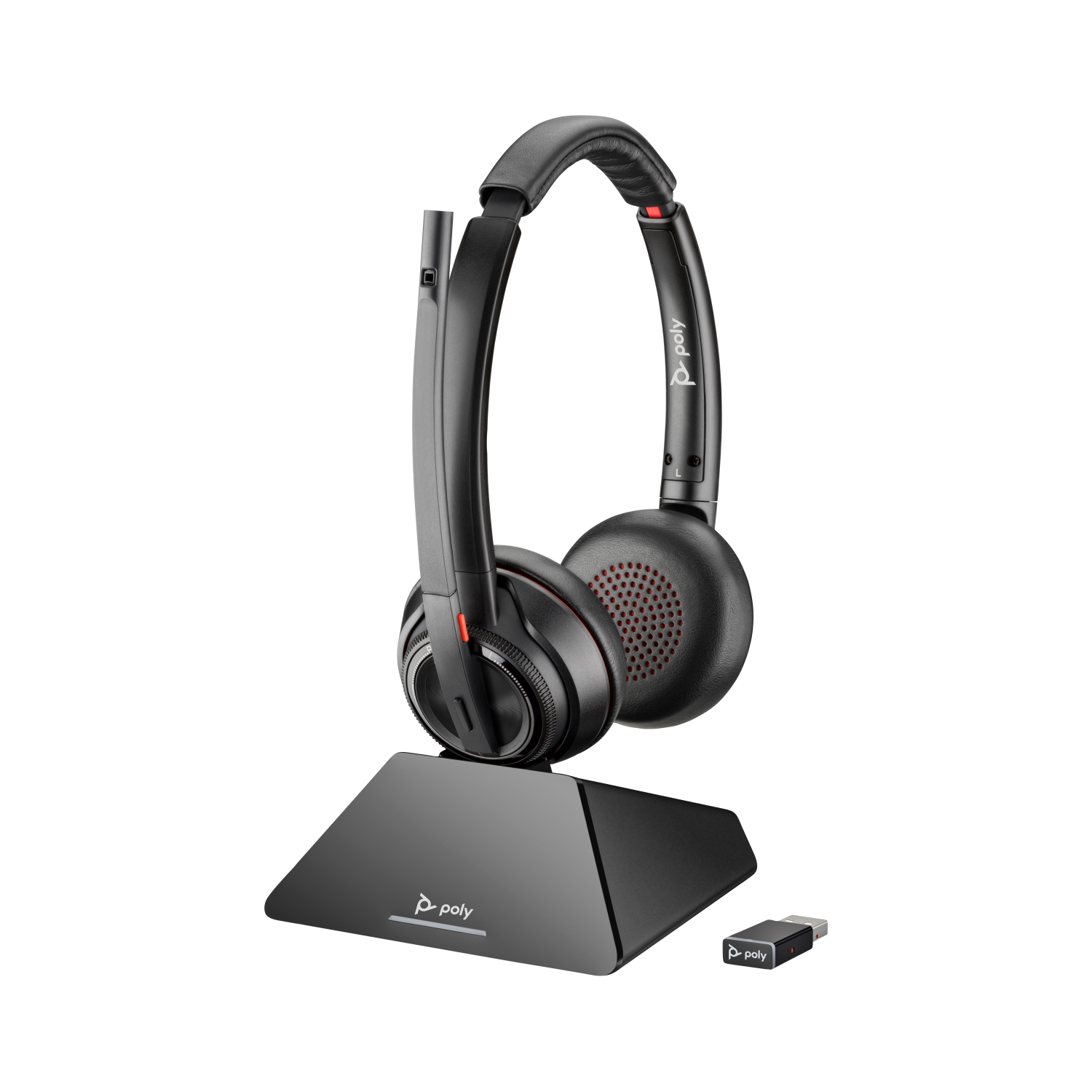 POLY 8220 UC Headset Wireless Head-band Office/Call center Black