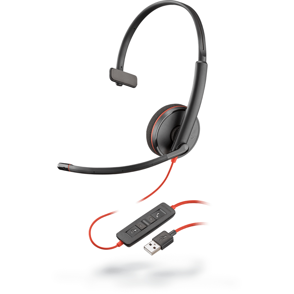 Poly C3210 Headphones & Headsets - Black