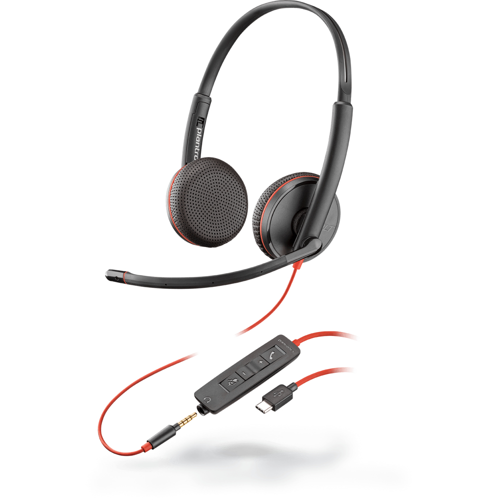 Poly C3225 Headphones & Headsets - Black