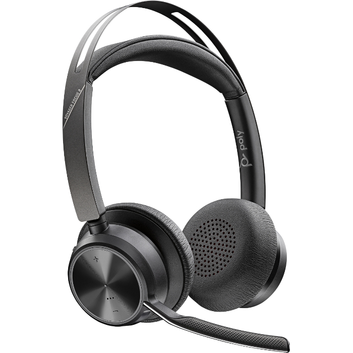 POLY Voyager Focus 2 UC Headset Wired & Wireless Head-band Office/Call center USB Type-A Bluetooth Black