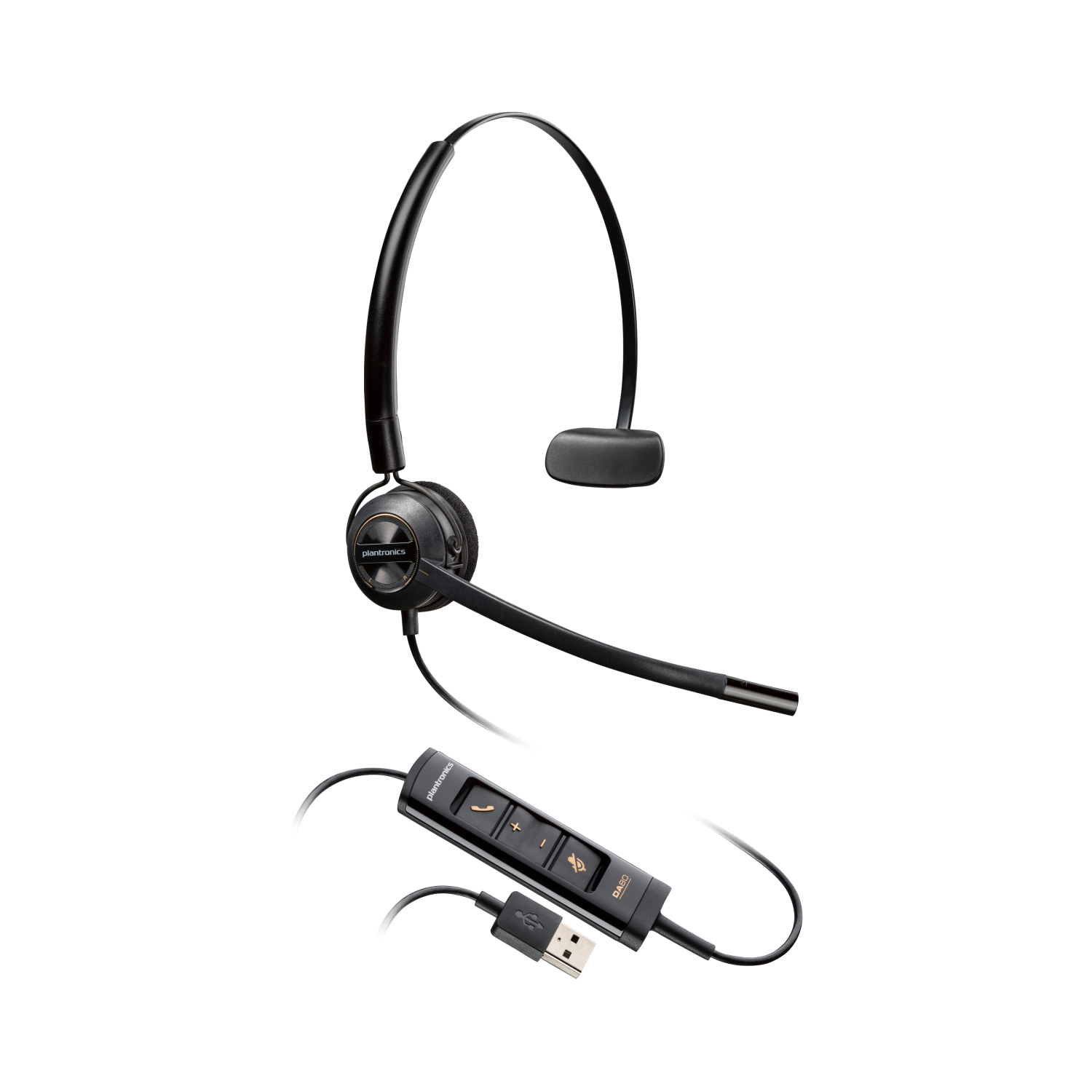 Poly - EncorePro 545 USB-A and USB-C USB headset (Plantronics)- Acoustic Hearing Protection