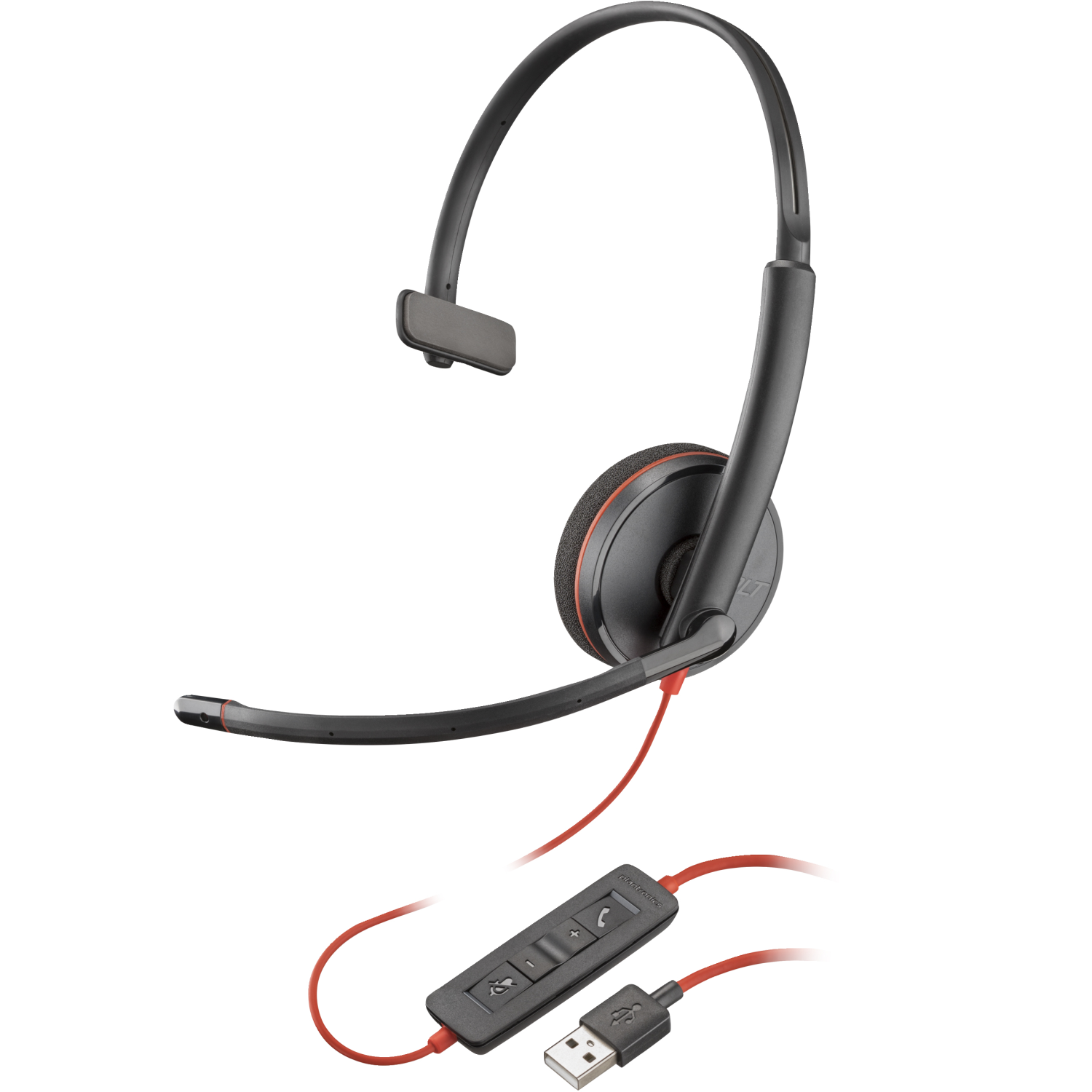 POLY Blackwire 3210 Monaural USB-A Headset (Bulk)