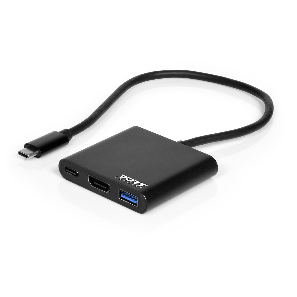 Port Designs 900140 notebook dock/port replicator Wired USB 3.2 Gen 1 (3.1 Gen 1) Type-C Black