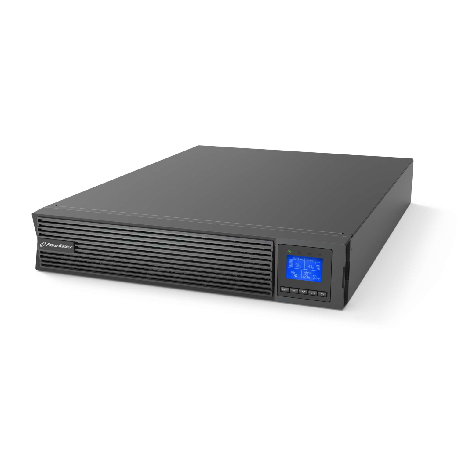 PowerWalker VFI 2000 ICR IoT uninterruptible power supply (UPS) Double-conversion (Online) 2 kVA 2000 W 8 AC outlet(s)