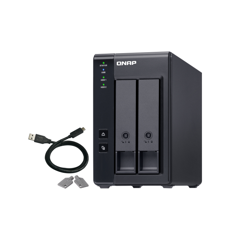 QNAP TR-002 Storage Drive Enclosures - Black