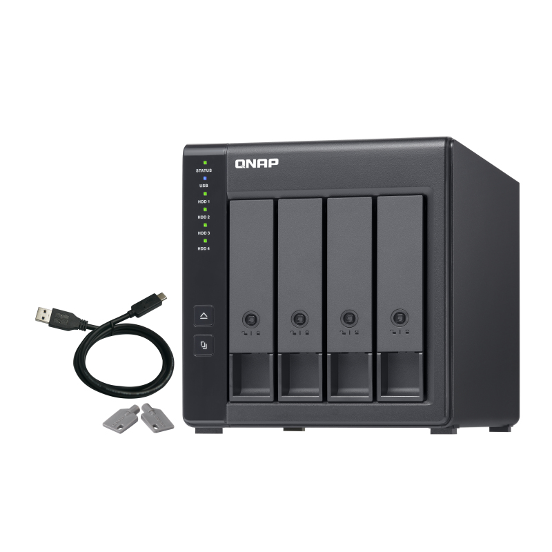 QNAP TR-004 Storage Drive Enclosures - Black