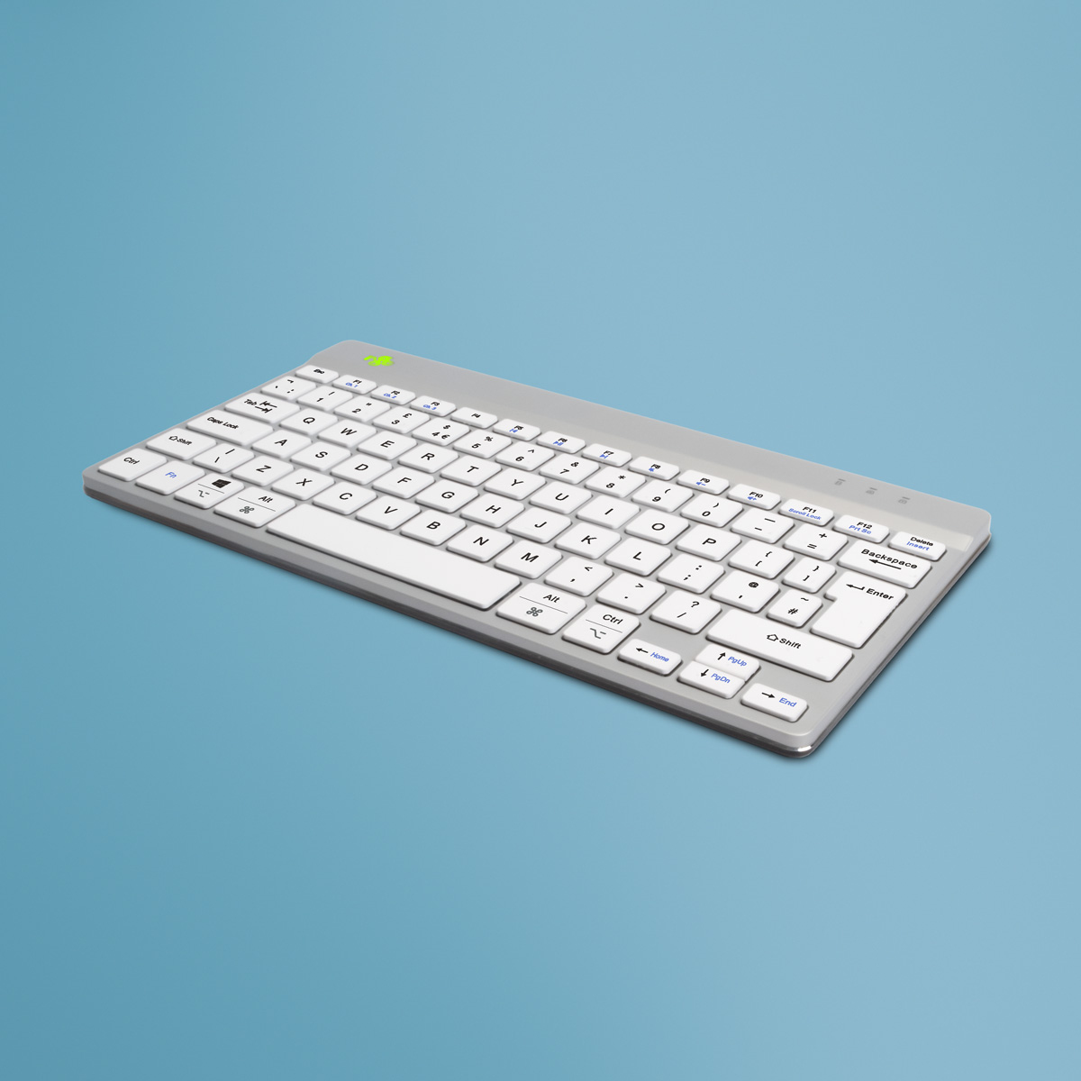 R-Go Tools Compact Break R-Go keyboard, QWERTY (UK), Bluetooth, White