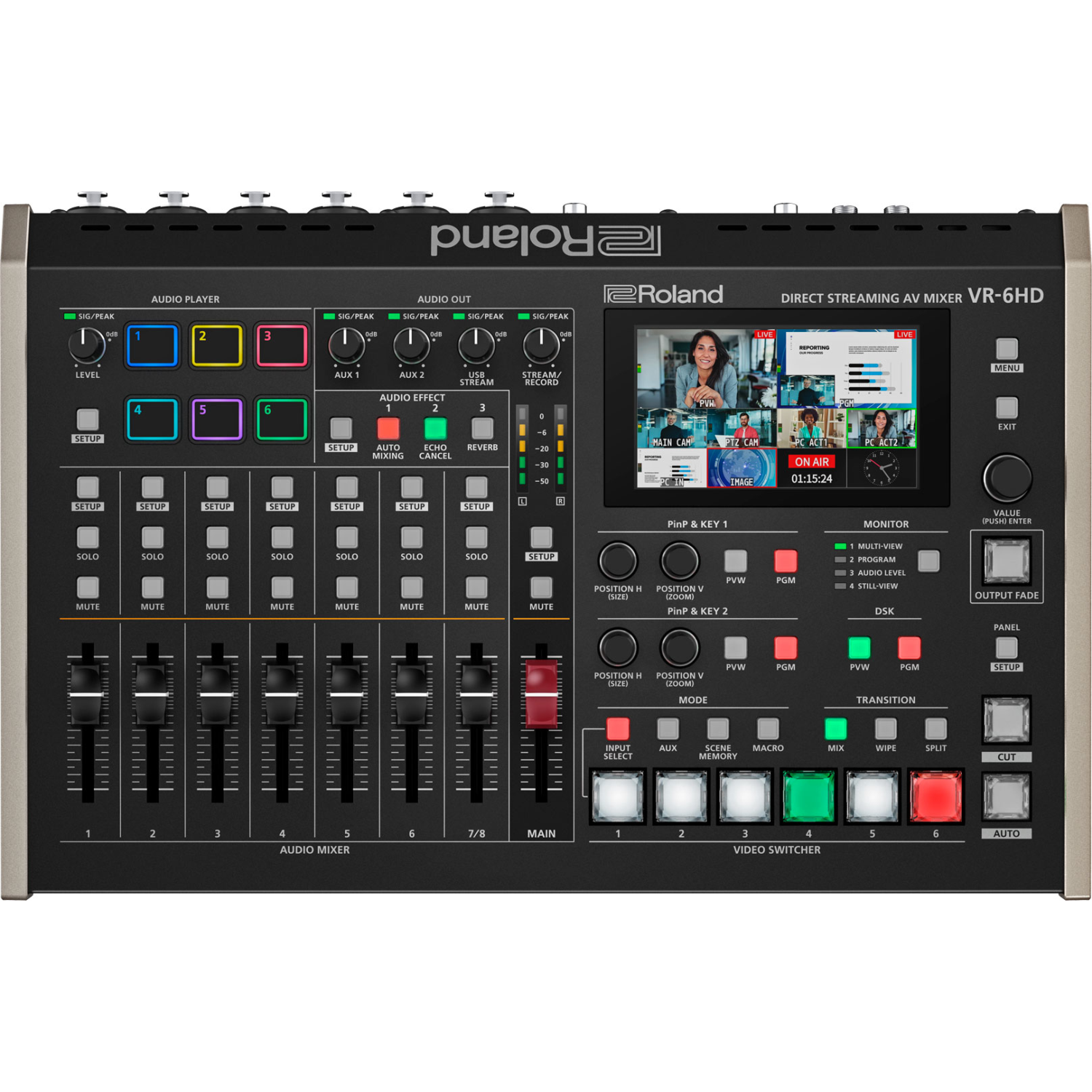 Roland VR-6HD Audio Mixers - Black