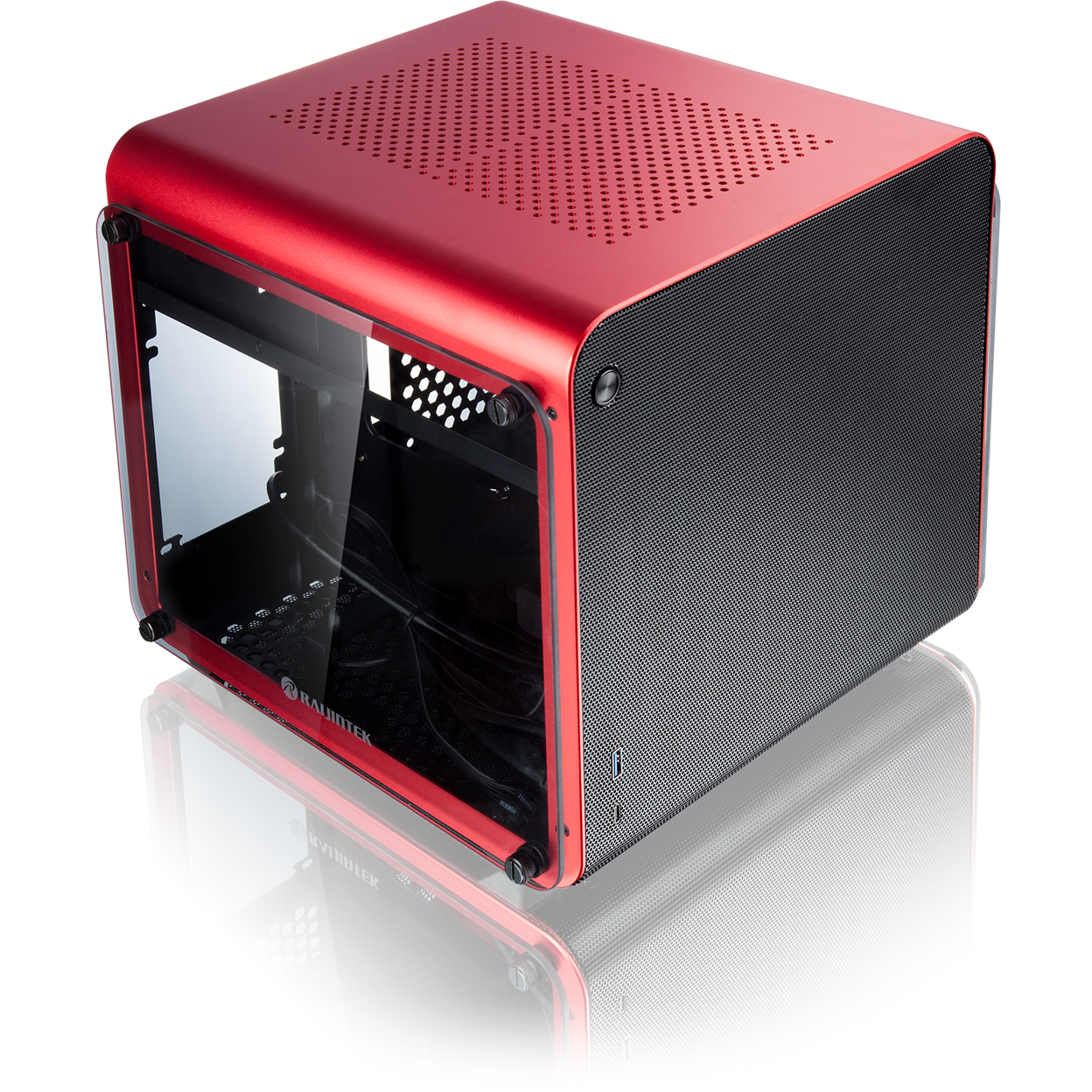 RAIJINTEK METIS EVO TGS Mini Tower Red