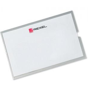 Rexel 95x64mm Card Pockets - Transparent