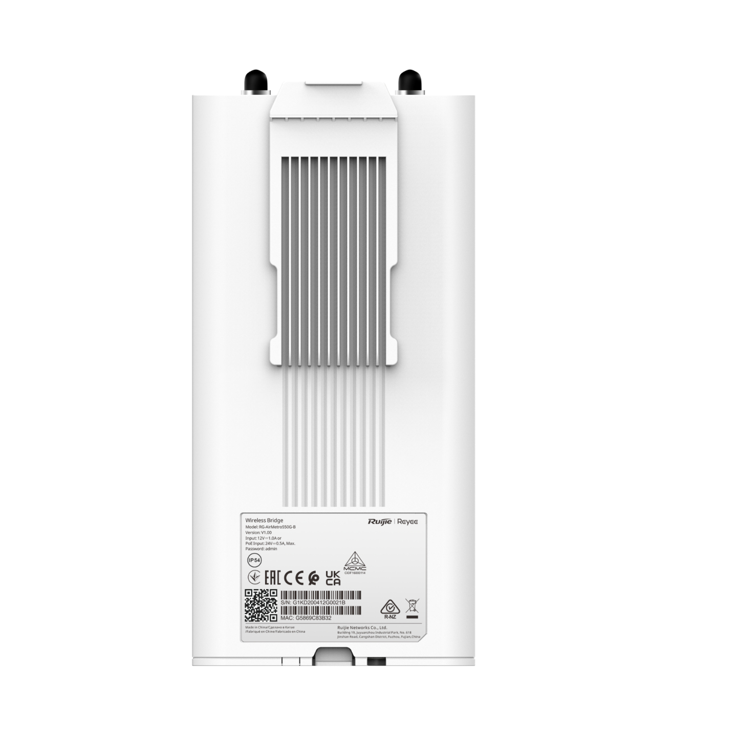 Ruijie Networks RG-AirMetro550G-B Bridges & Repeaters - White