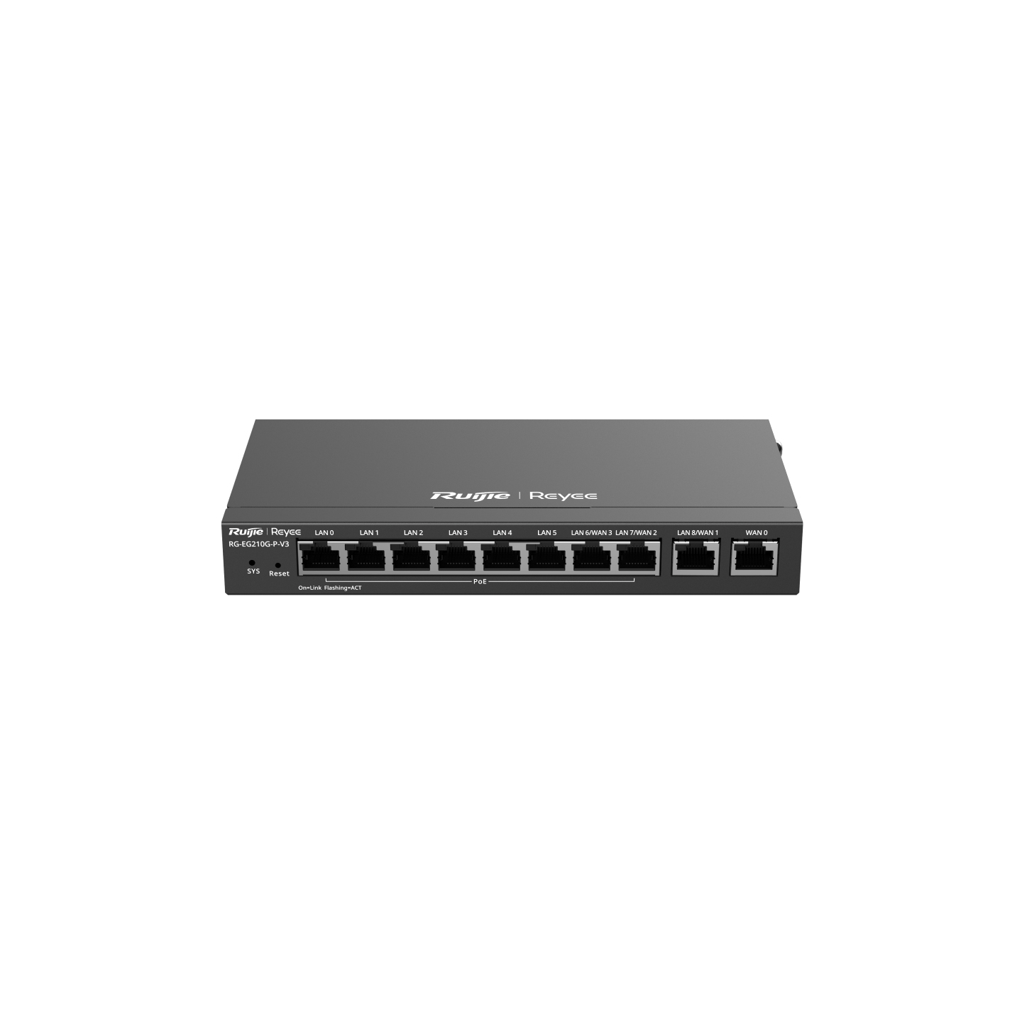 Ruijie Networks RG-EG210G-P-V3 Wired Routers - 256MB - Black