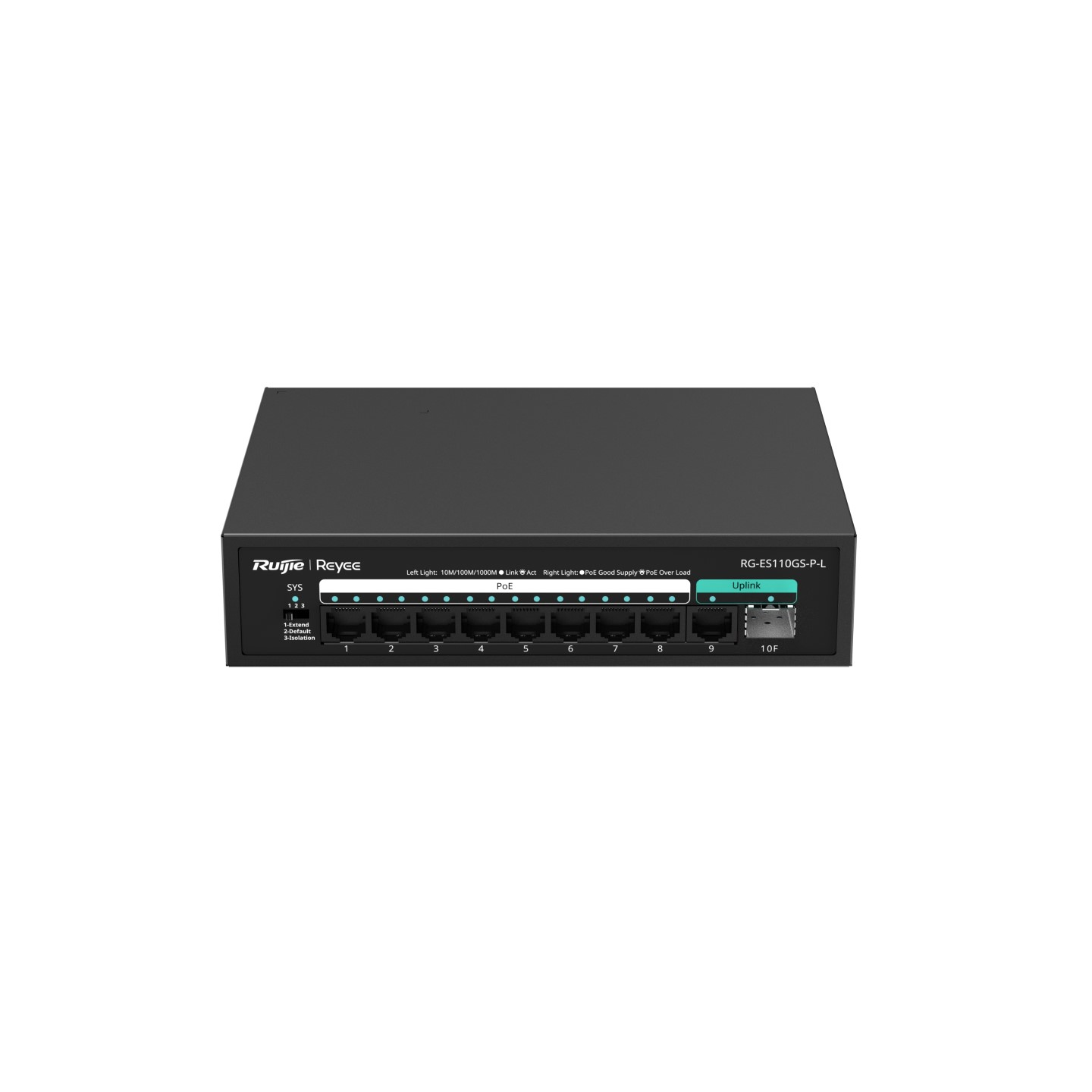 Ruijie Networks RG-ES110GS-P-L Network Switches - Black