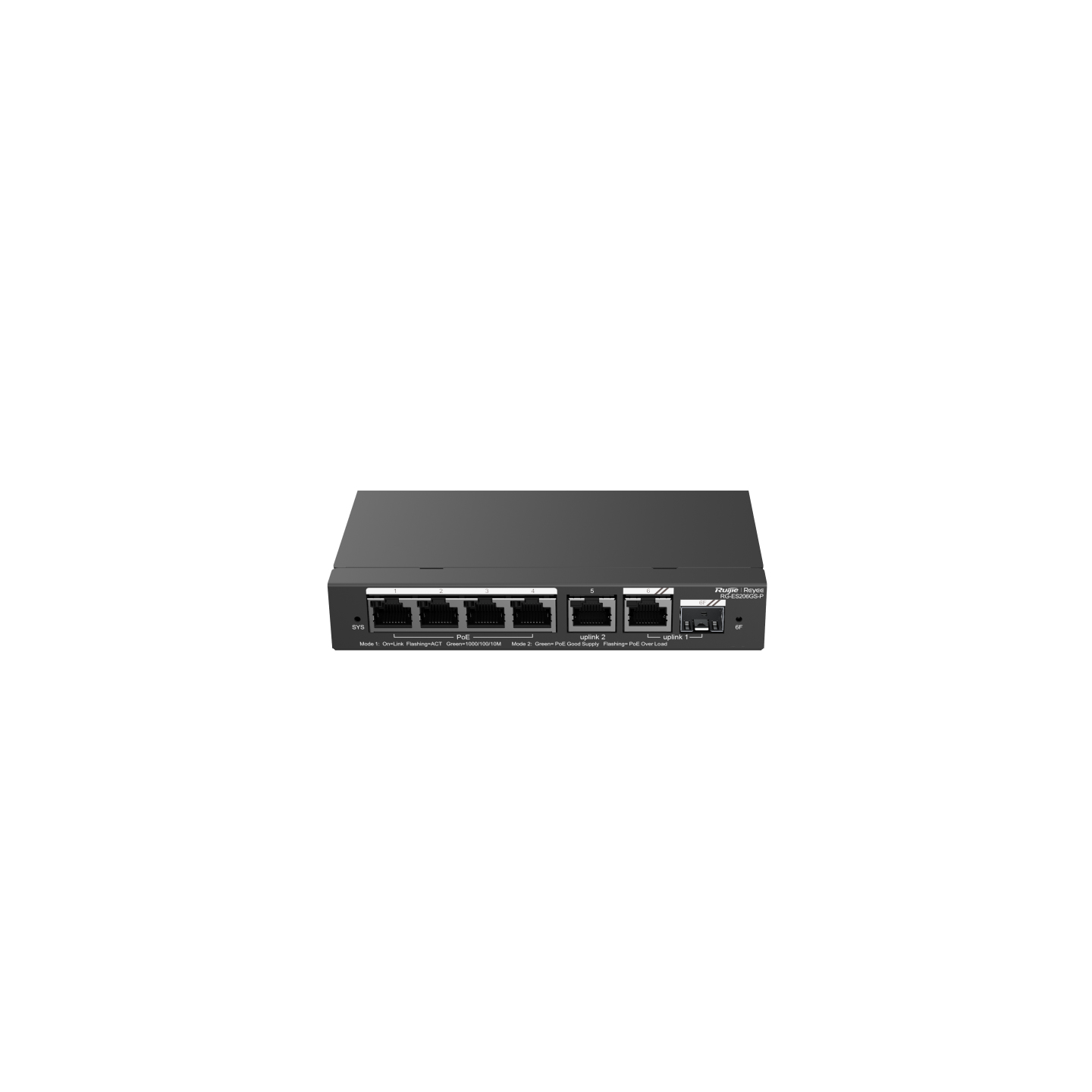 Ruijie Networks RG-ES206GS-P Network Switches - Black
