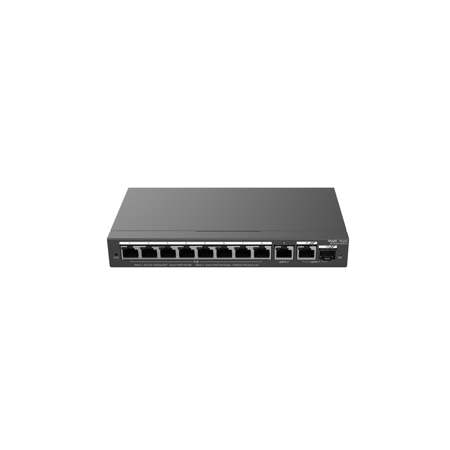 Ruijie Networks RG-ES210GS-P Network Switches - Black