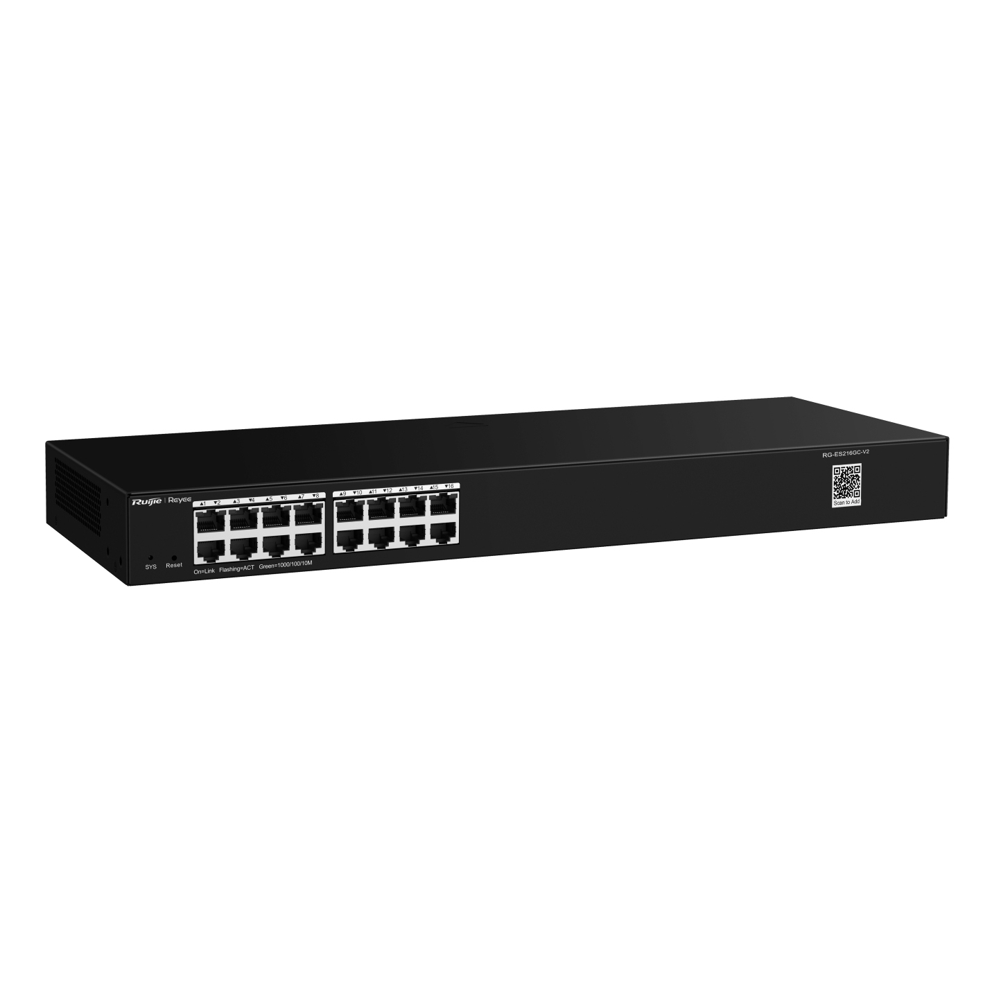 Ruijie Networks RG-ES216GC Network Switches - Black