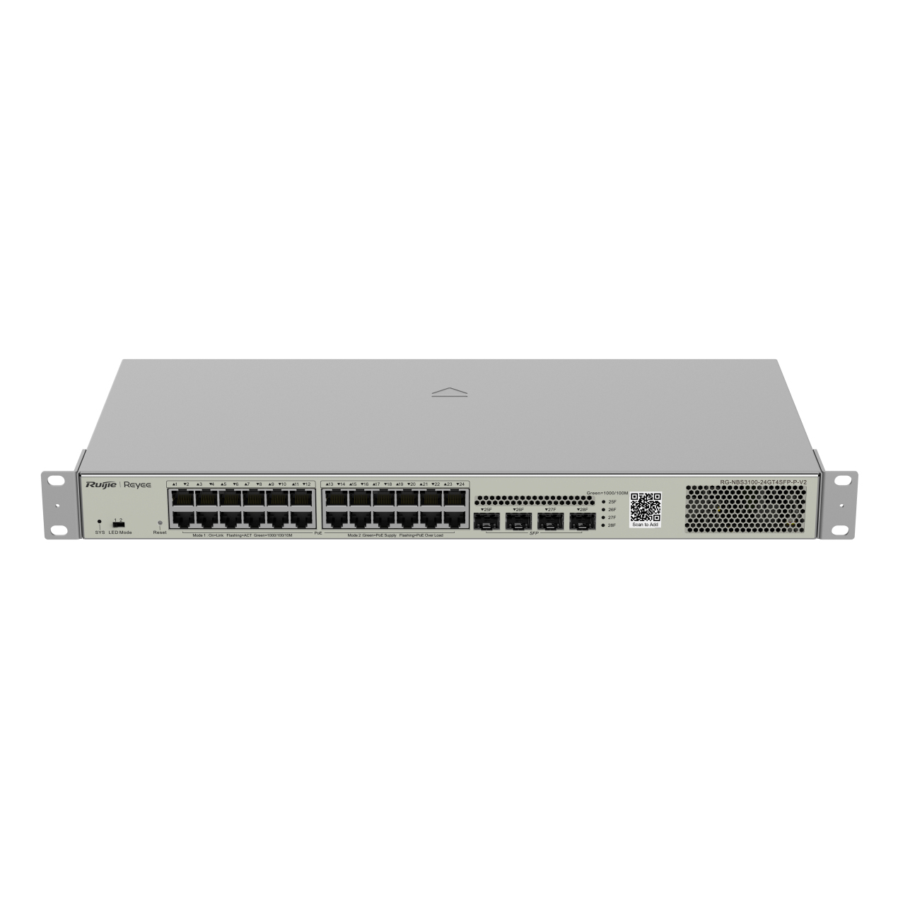 Ruijie Networks RG-NBS3100-24GT4SFP-P Network Switches - Metallic