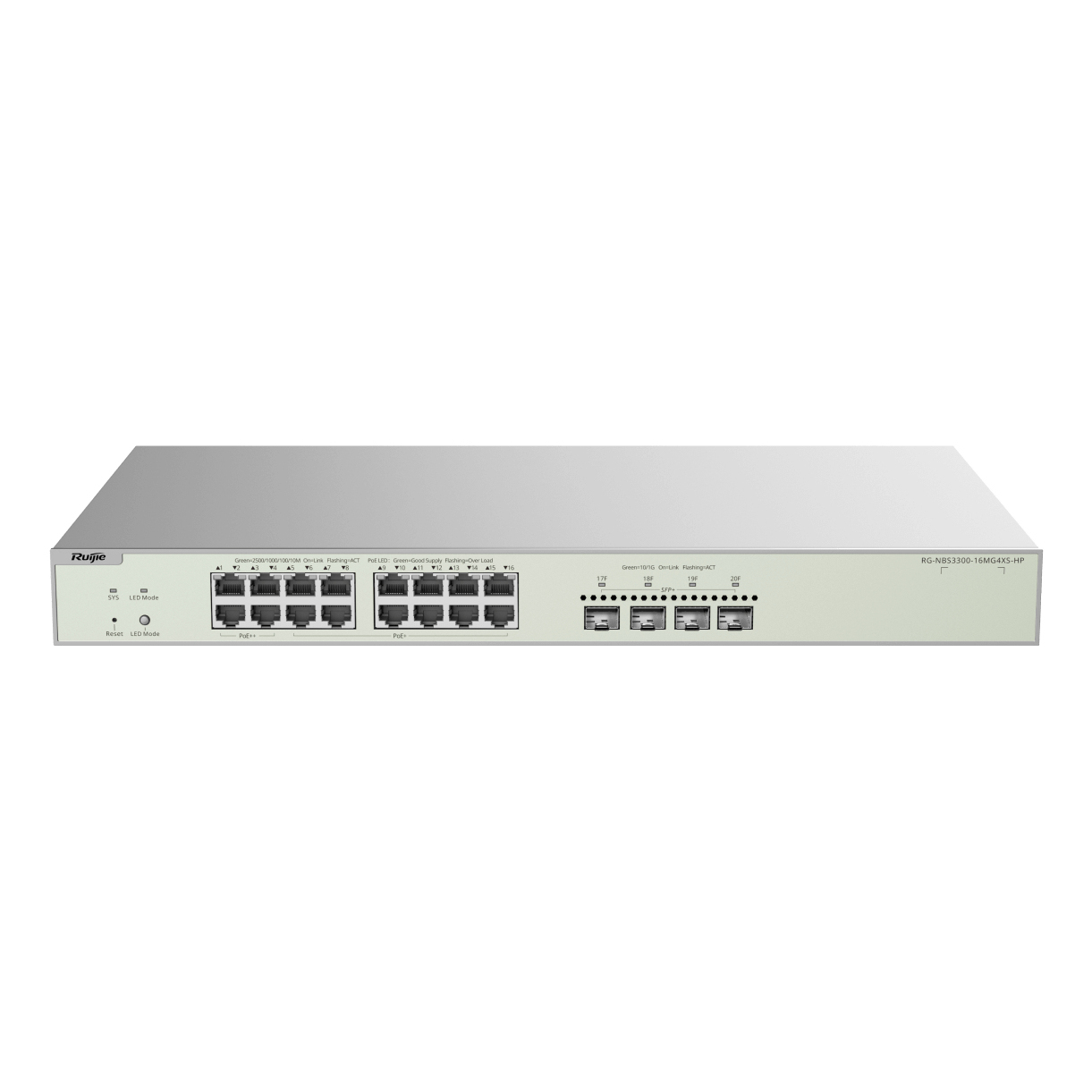 Ruijie Networks RG-NBS3300-16MG4XS-HP Network Switches - Grey