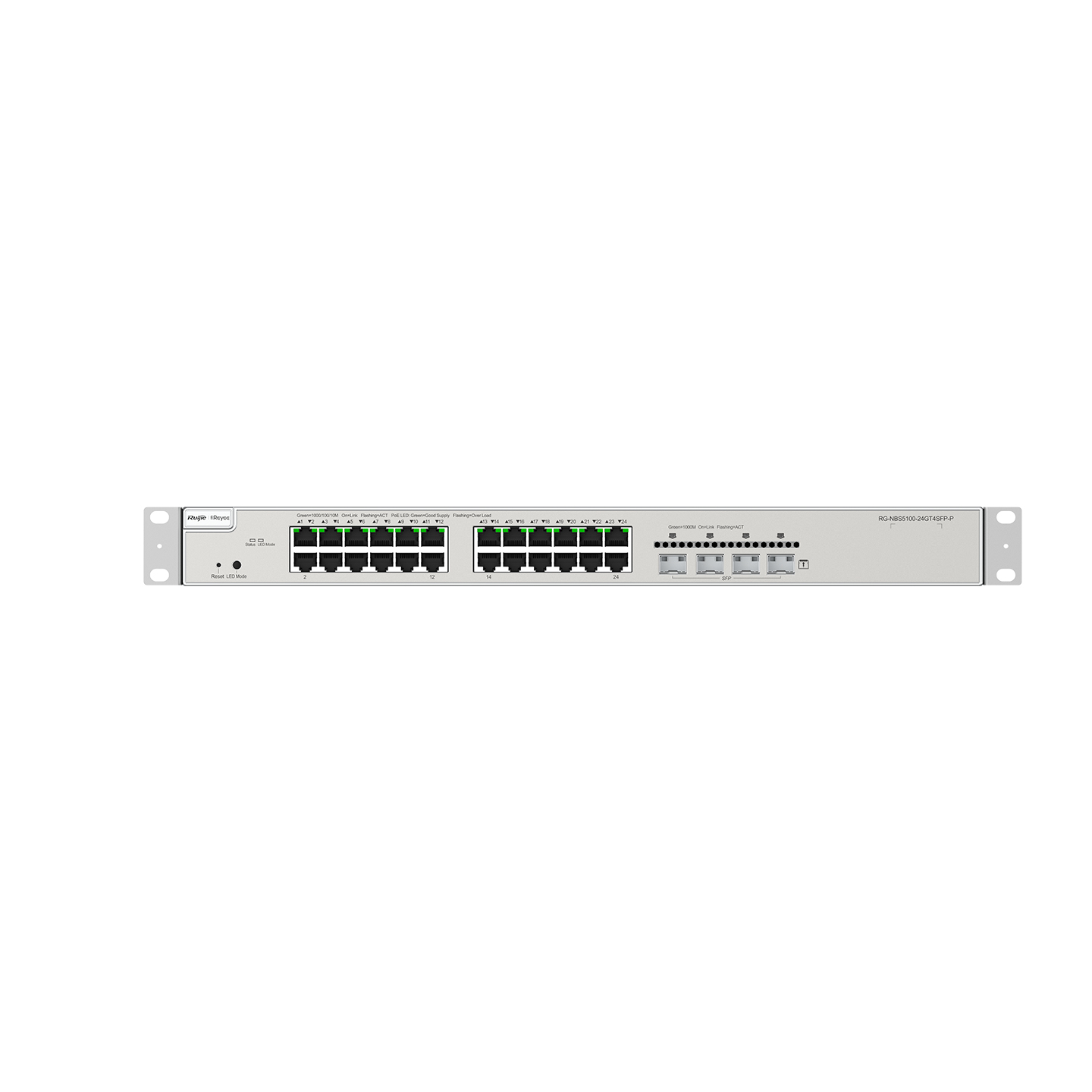 Ruijie Networks RG-NBS5200-24GT4XS-P Network Switches - Grey